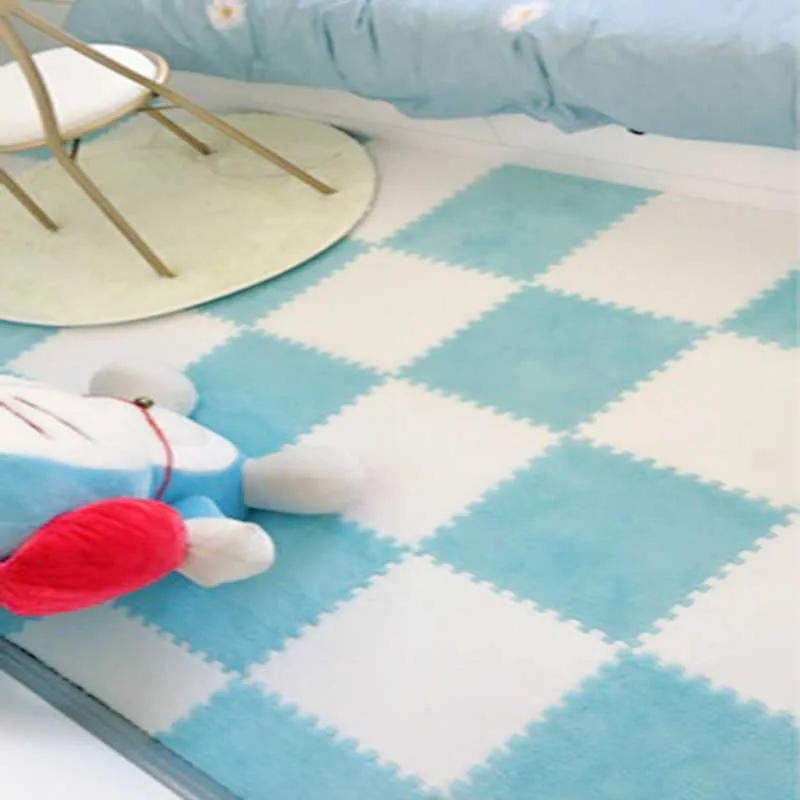 DIY Nordic Ins Room Vitrazza On Carpet Plush Velvet Bedroom Full Rooms Childrens Girls Net Pink