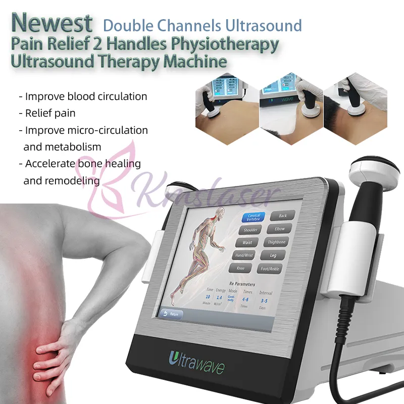 Ondes sonores à haute fréquence d'Ultrawave de machine portative de thérapie d'ultrason pour le soulagement de la douleur
