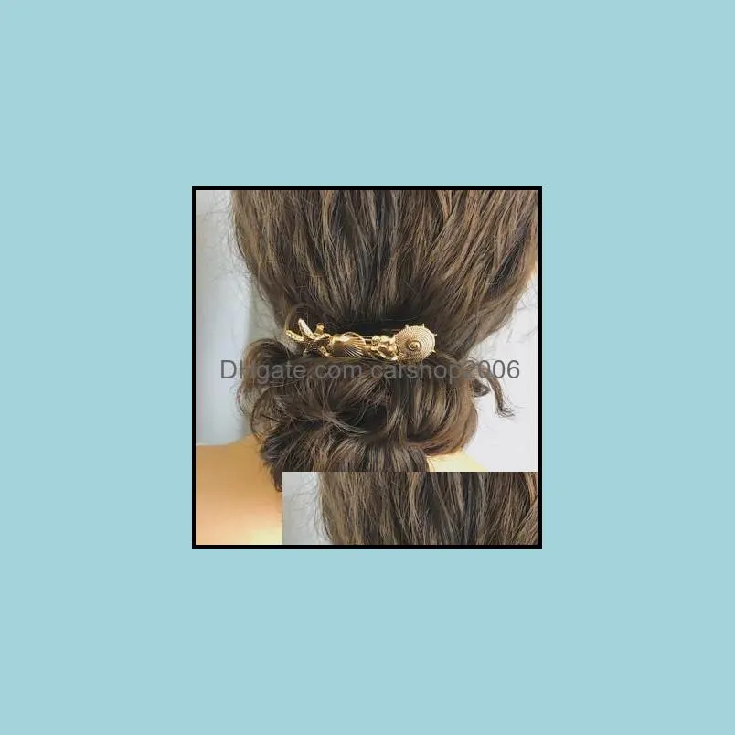 Clips Bijoux Jewelryshell Clamp Sier Gold Tone Femmes Barrettes En Épingle À Cheveux En Métal Pince À Cheveux Pinces Drop Delivery 2021 Gzxeb