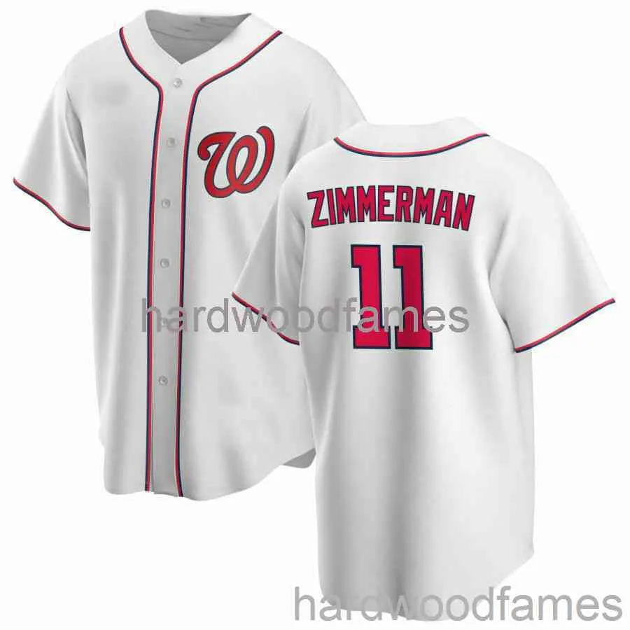 Custom Ryan Zimmerman # 11 Jersey Szyte Mężczyźni Kobiety Młodzież Kid Baseball Jersey XS-6XL