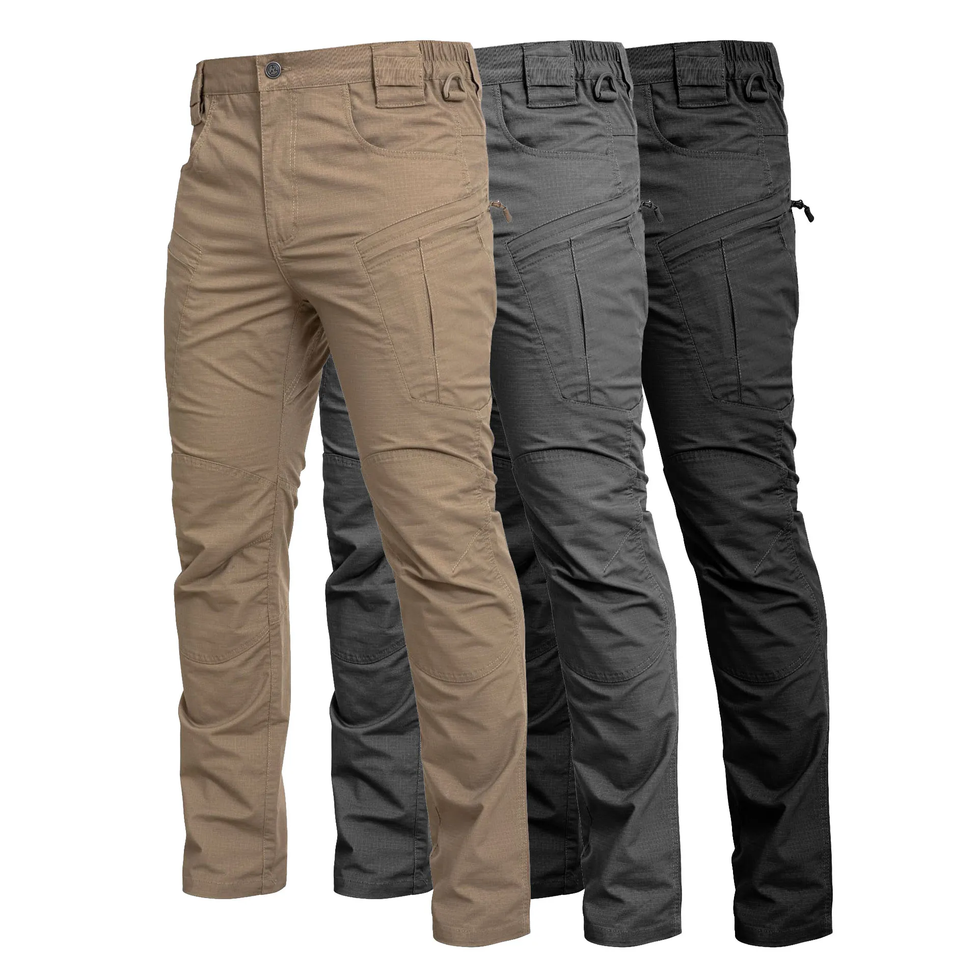 Tactical Cargo Pants for Men - Durable Cotton, Multi-Pockets, Hiking, Trekking, Army Green