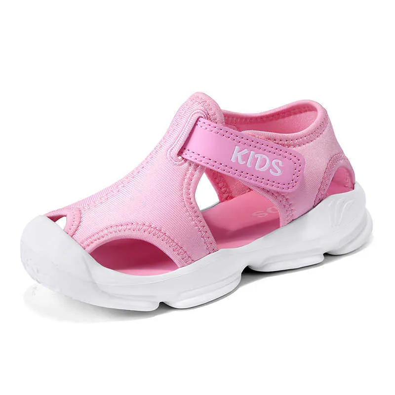 Sandales de sport d'été pour garçons et filles, chaussures de protection des pieds, chaussures douces pour bébés et tout-petits, chaussures pieds nus 210713