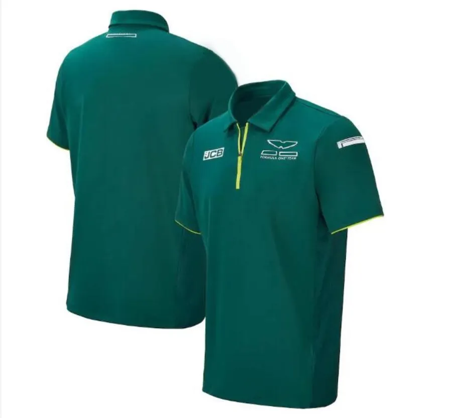 F1 T-shirt 2021 Nouvelle équipe F1 Racing Suit T-shirt à manches courtes Polo Transmissions Imprimer Vêtements de travail de voiture Vêtements personnalisés253l
