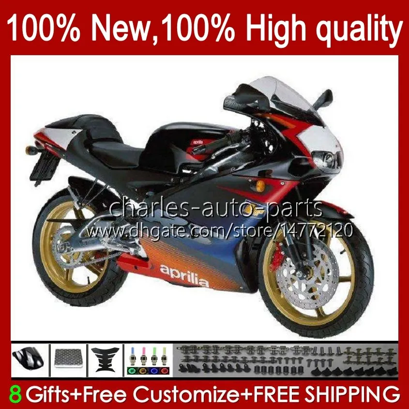 Fairings For Aprilia Gloss black RSV RS 125 R RR 125RR RS125 99 00 01 02 03 04 05 36No.37 RS4 RS-125 RSV125 RSV-125 1999 2000 2001 2002 2003 2004 2005 RSV125RR 99-05 Body Kit