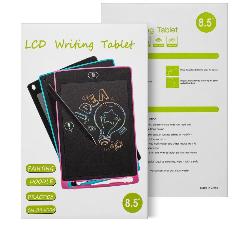 教育ビジネスのための創造的な執筆の描画タブレット8.5インチメモ帳の色のLCDグラフィック手書きボード