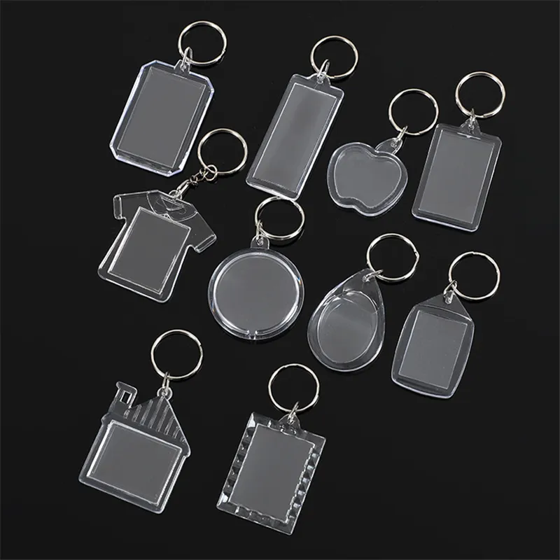 60 Clear Acrylic Circle Keychain Blanks 2, 2.5 or 3 Diam 1/8 Thick