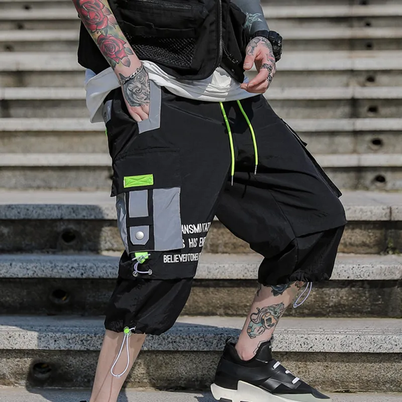 Hip-hop Punk Half Pants-Half Shorts Gray - Roblox