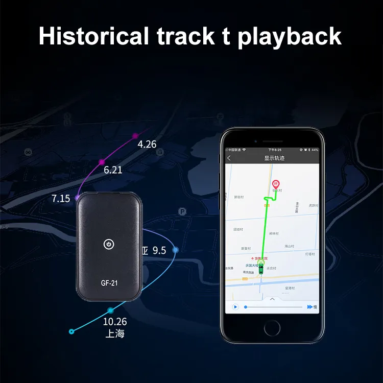 Mini GPS Auto Tracker App Anti-Verlust Gerät Sprachsteuerung Aufnahme Locator High-definition-Mikrofon WIFI + LBS + GPS