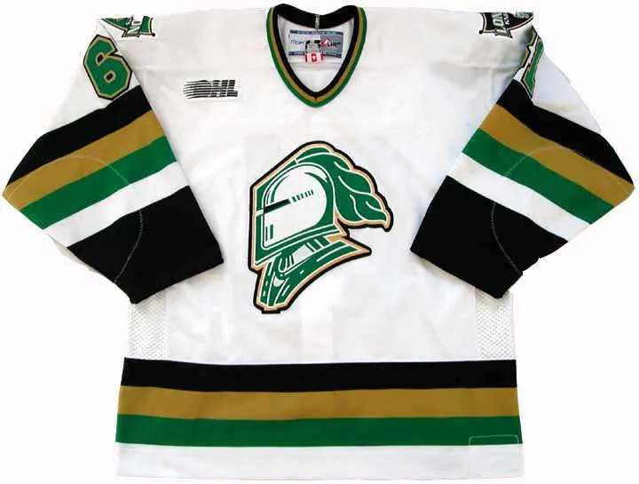 2013-14 LONDON KNIGHTS #61 John Tavares OHL AWAY PREMIER HOCKEY JERSEY White