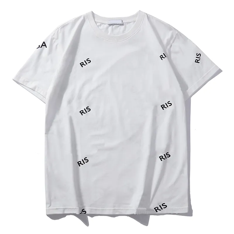 여름 망 티셔츠 클래식 디자인 패션 여성 탑 캐주얼 인쇄 된 글자 티 야외 거리 착용 21 스타일