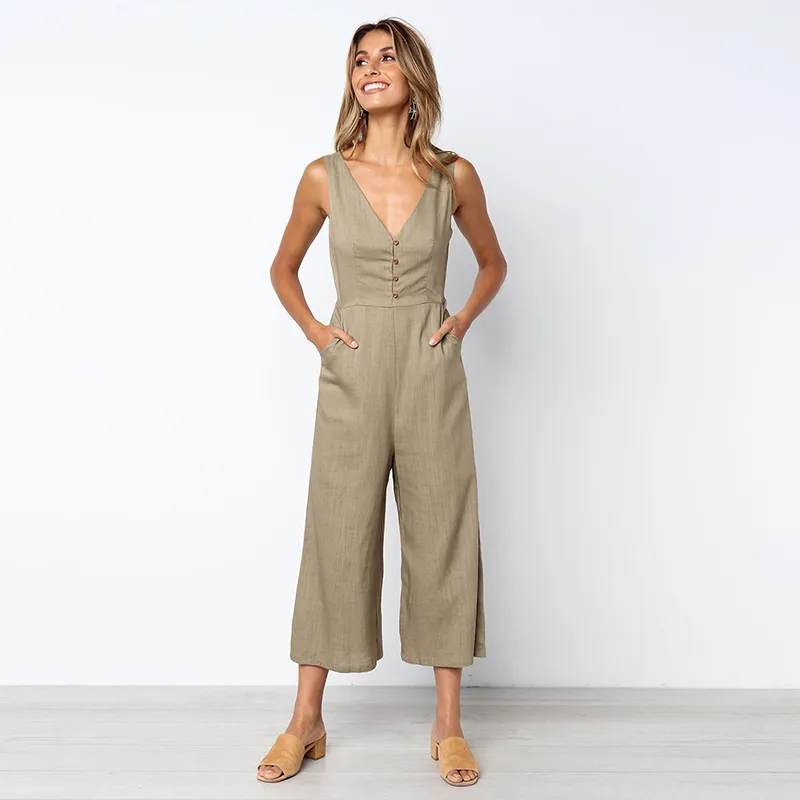 Alcott Tuta Corta Lino Tuta Di Lino Donna Tute Lino Donna Linen