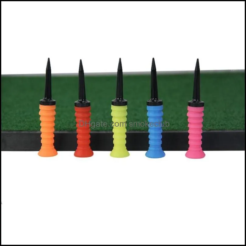 3pcs 83x47mm Golf Tee Outdoor Elastic Driving Range Mini Practical Training Mixed Size Practice Mat Sport Rubber Accessory Aids