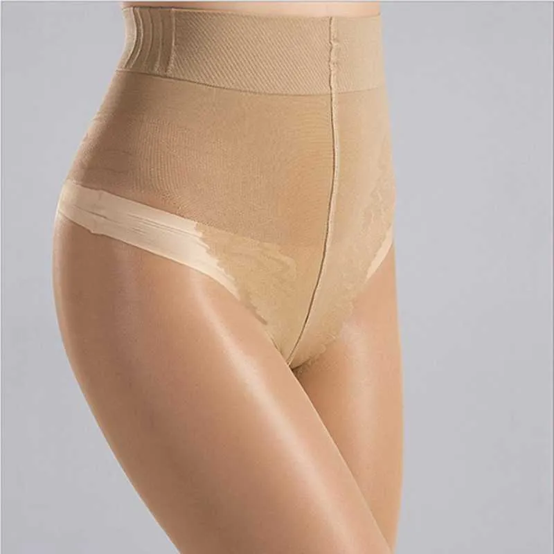 Velvet High Waist Butt Tuck Pantyhose With Anti Hook And Slimming