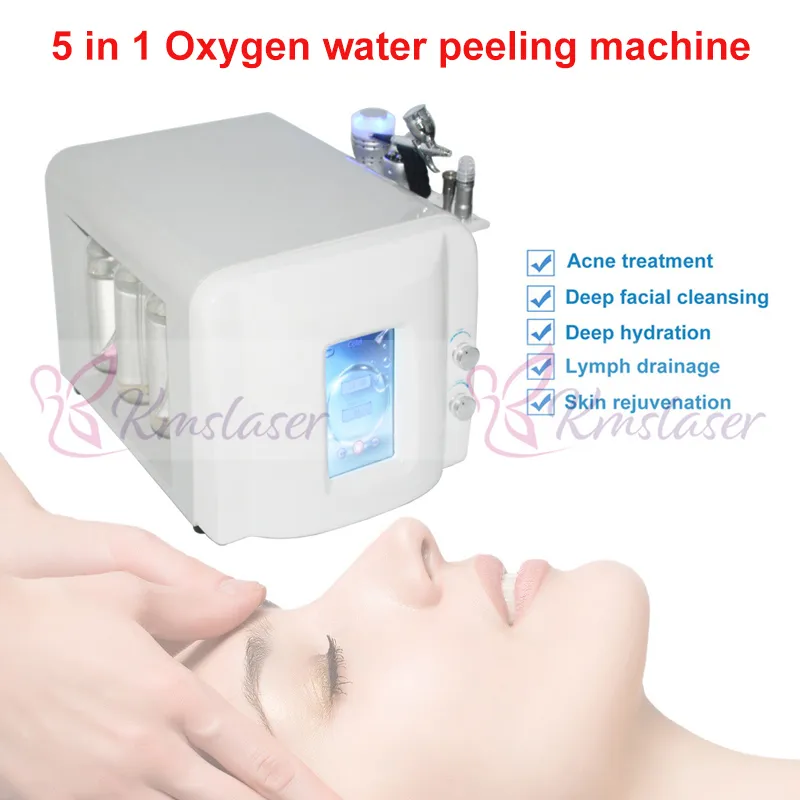 Touch screen new model with high vacuum no noise good oxygen spray gun water dermbrasion hydra cold hammer salon home use machine.