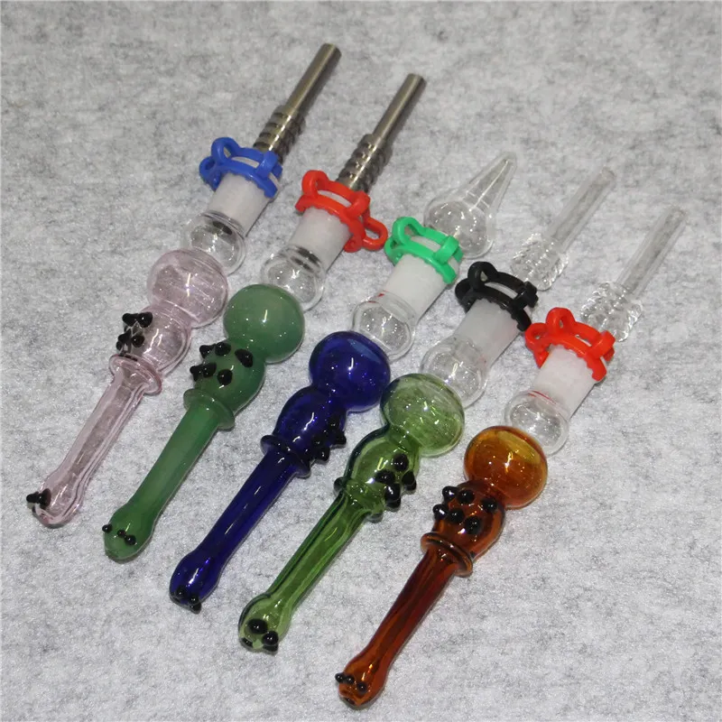 Hookah Glass Nectar Pipe Kit met 14 mm kwart tips DAB Strooprigs Rookpijpaccessoires Ash Catcher