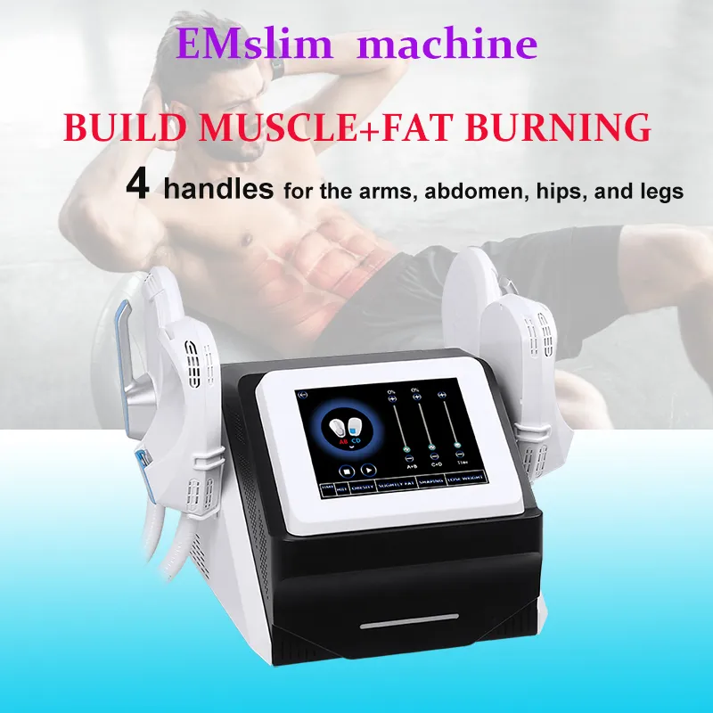 Otro equipo de belleza 4 manijas rf EMslim HIEMT máquina EMS Estimulador muscular electromagnético moldeador de grasa