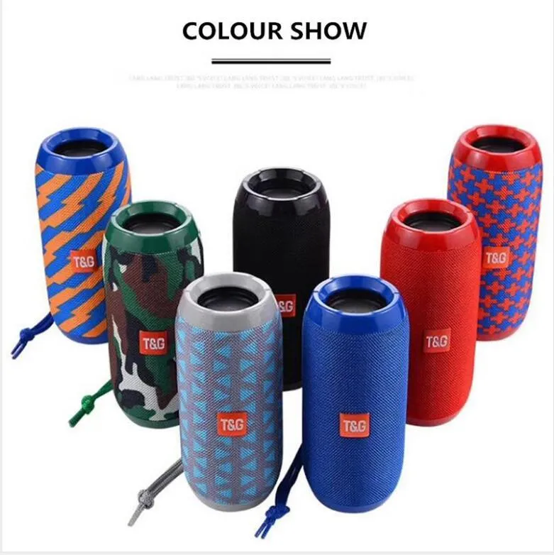 Ny version TG117 Bluetooth Portable Speaker Double Horn Mini Outdoor Portable Waterproof Subwoofers Trådlösa högtalare