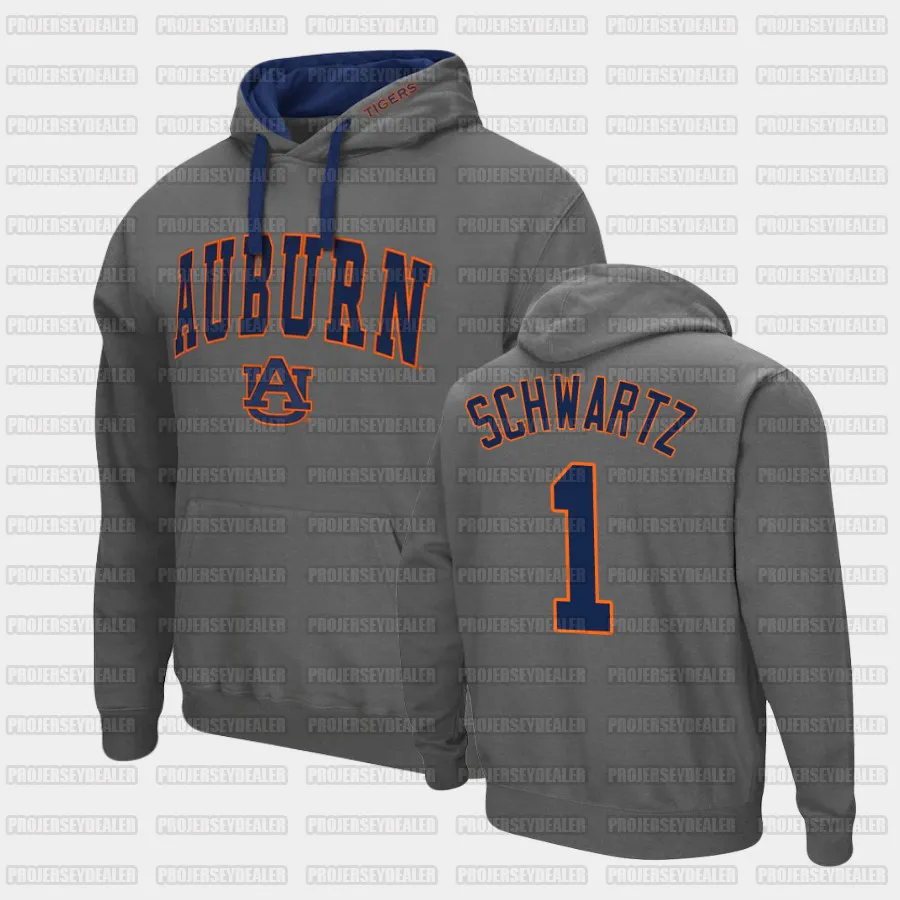 AUBURN TIGERS TIRCCOAL ARCH LOGO HODIE 0 OWEN PAPPOE