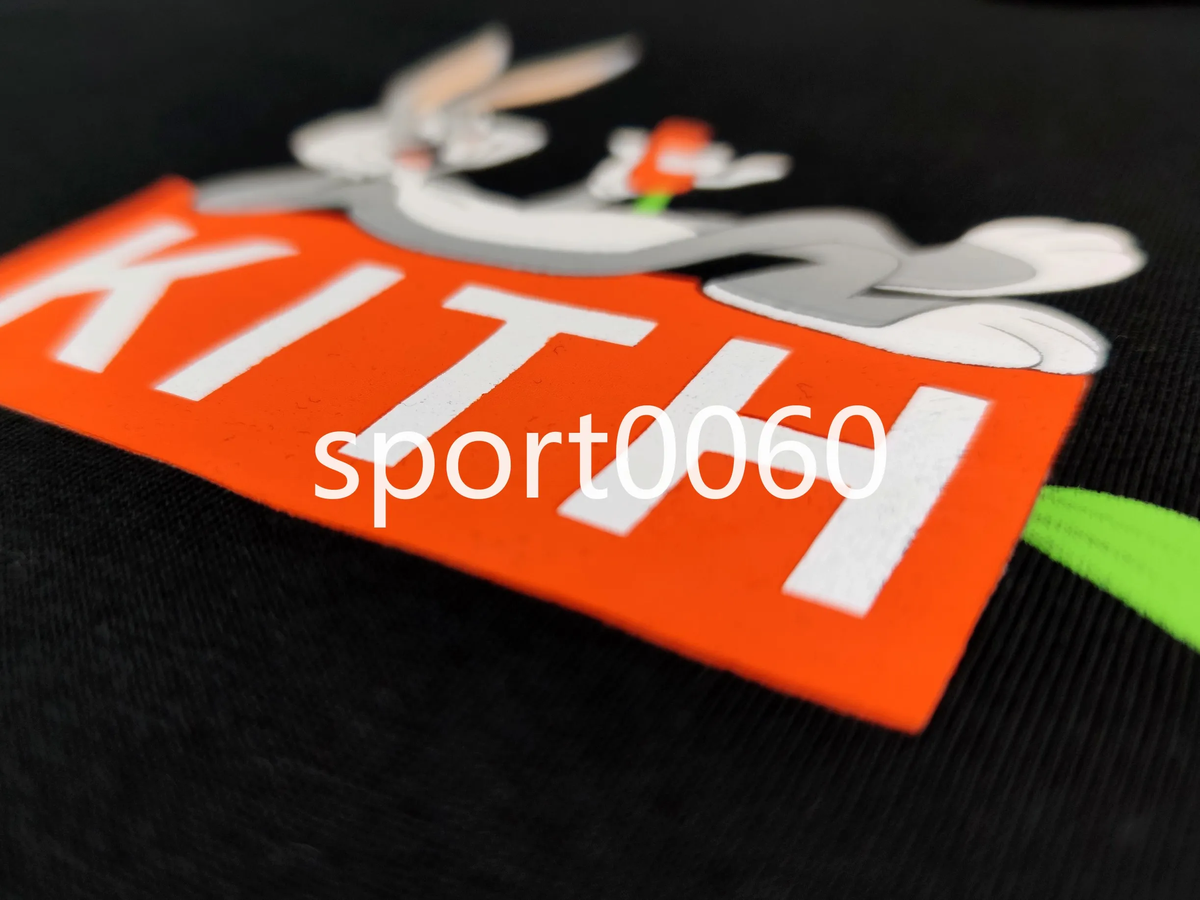 ☆ KITH x LOONEY TUNES Carrot box logo tee コラボTシャツ ☆ Kith New Carrot Box Cartoon Print Bugs Bunny Joint Series