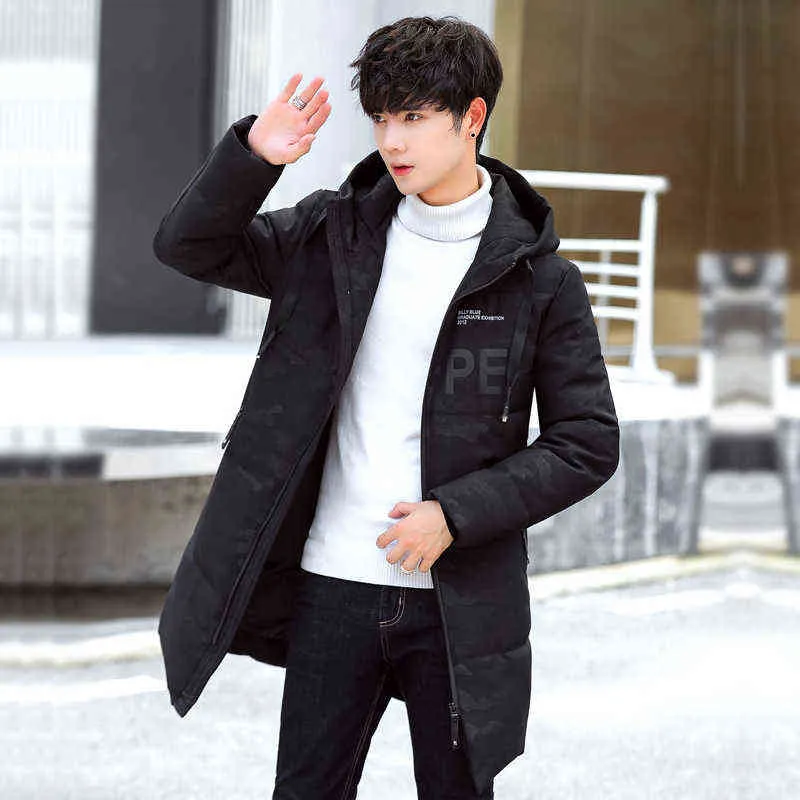 Parka Men New Arrival Winter Coat Male Slim Jacket Cotton Warm Thicken Hooded Overcoat Comfortable Clothing Male Camouflage Y1109