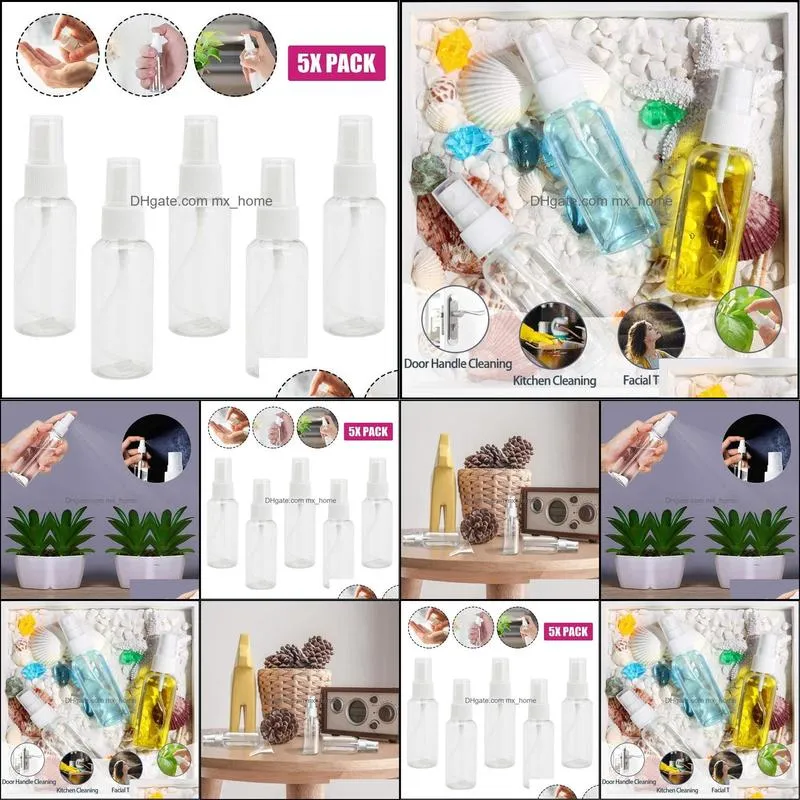 Perfume 50ml Plastic 5pcs Portable Reusable Storage Transparent Container Watering Equipments