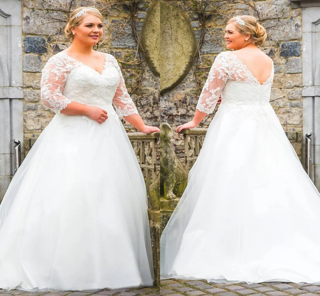 Plus size best sale elegant wedding dresses