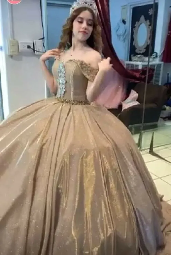 strapless open back dress Sherri Hill Metallic Corset Ruffle Prom Dress 56232