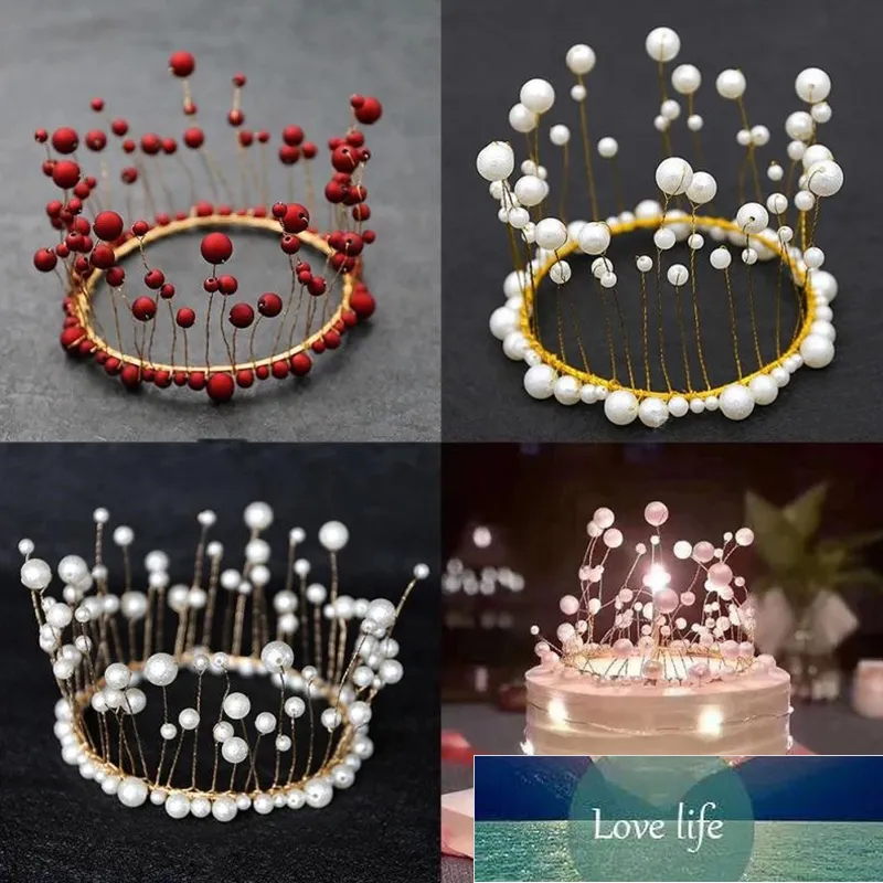 Mini couronne princesse Topper cristal perle diadème enfants ornements de cheveux pour mariage fête d'anniversaire outils de décoration de gâteau prix usine conception experte qualité dernière