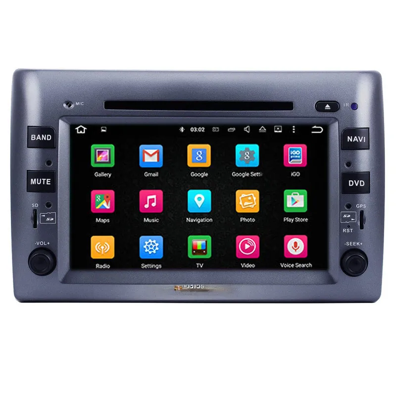 8 pouces 2 Din Android Car DVD Radio Stéréo Player pour 2005-2010 Fiat Stilo Tactile Screen Multimedia avec GPS