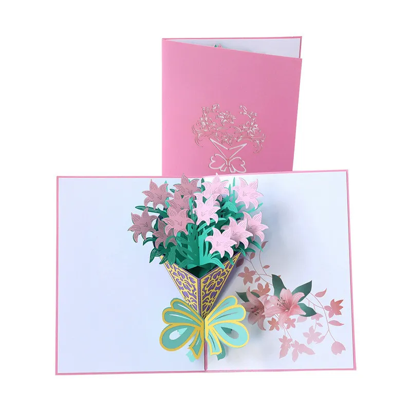 Anniversaire Carte 3D Cartes Anniversaire Cadeaux Fleurs Carte