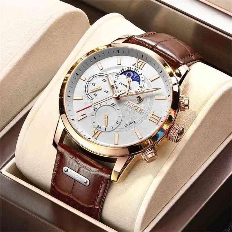メンズクォーツ時計のスポーツ時計を見ている男性のブランドスポーツ時計の腕時計の男性のミリタリー防水腕時計Relogio Masculino + Box 210804