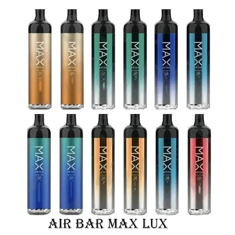 Air Bar Max LUX Dispositivo monouso Dispositivo di sigaretta Built-in 500mAh Batteria da 500mAh 2.7ml Vape Pods 2000 Puffs DAB Pen Starter Kit vs Bang XXL