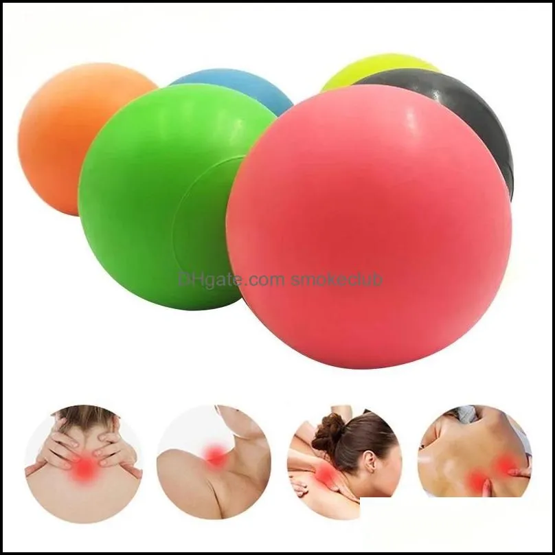 Piłki Yoga Fitness Supplies Sport Outdoors TPE Lacrosse Relub Siłownia Point Training Caska Hockey Mas Ball 1254 Z2 Drop Dostawa 2