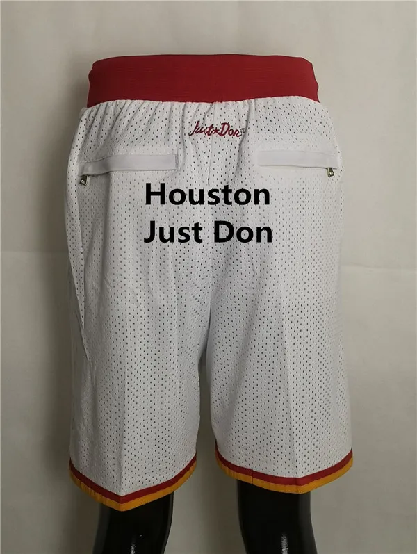 2021 equipe de basquete curto apenas don esporte shorts hip pop calças com bolso zíper moletom azul branco preto ouro roxo dos homens sti242t