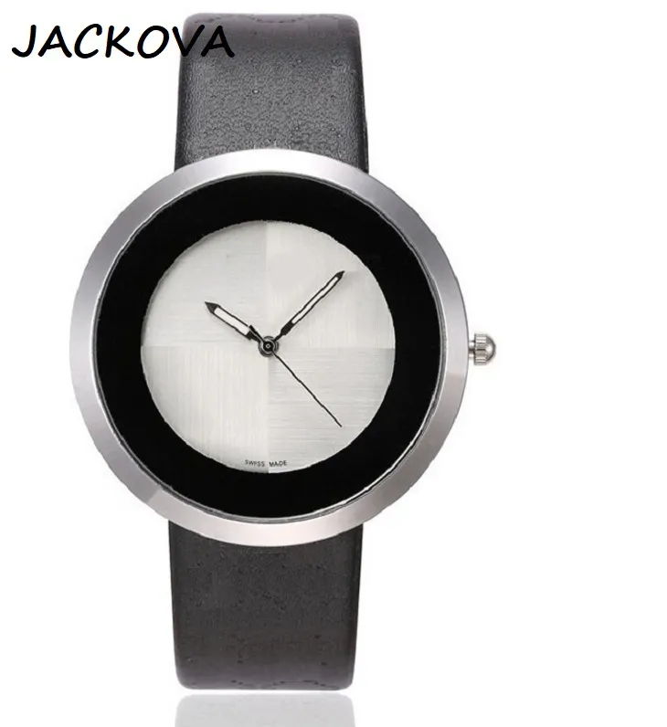 Högkvalitativ Quartz Simple Designer Klockor för Män Kvinnor Mode Armbandsur