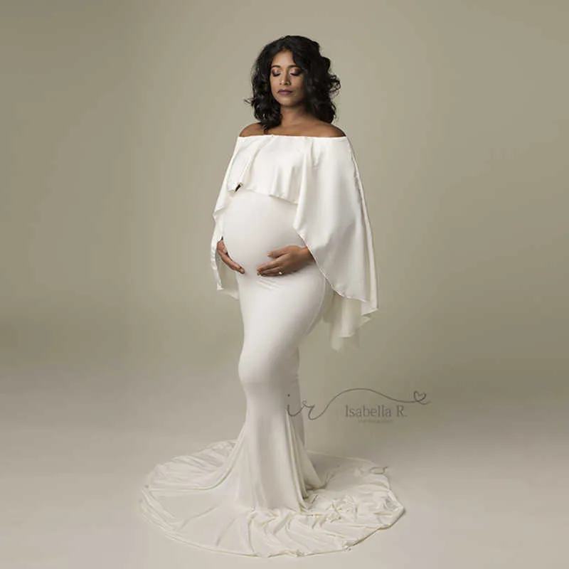 chinese dress ladies Bodycon Maternity Zipless Dress- White