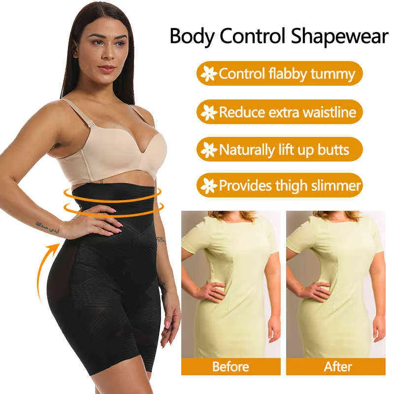 Buy Vaslanda Shapewear for Women Tummy Control High Waist Body Shaper  Shorts Seamless Thigh Slimmer Shaping Panties, Black, Large at