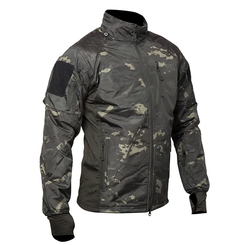 Mege Men's Tactical Jacket Coat Fleece Camouflage Military Parka Combat Army Outdoor Outwear Lightweight Airsoft Paintball Gear 210811
