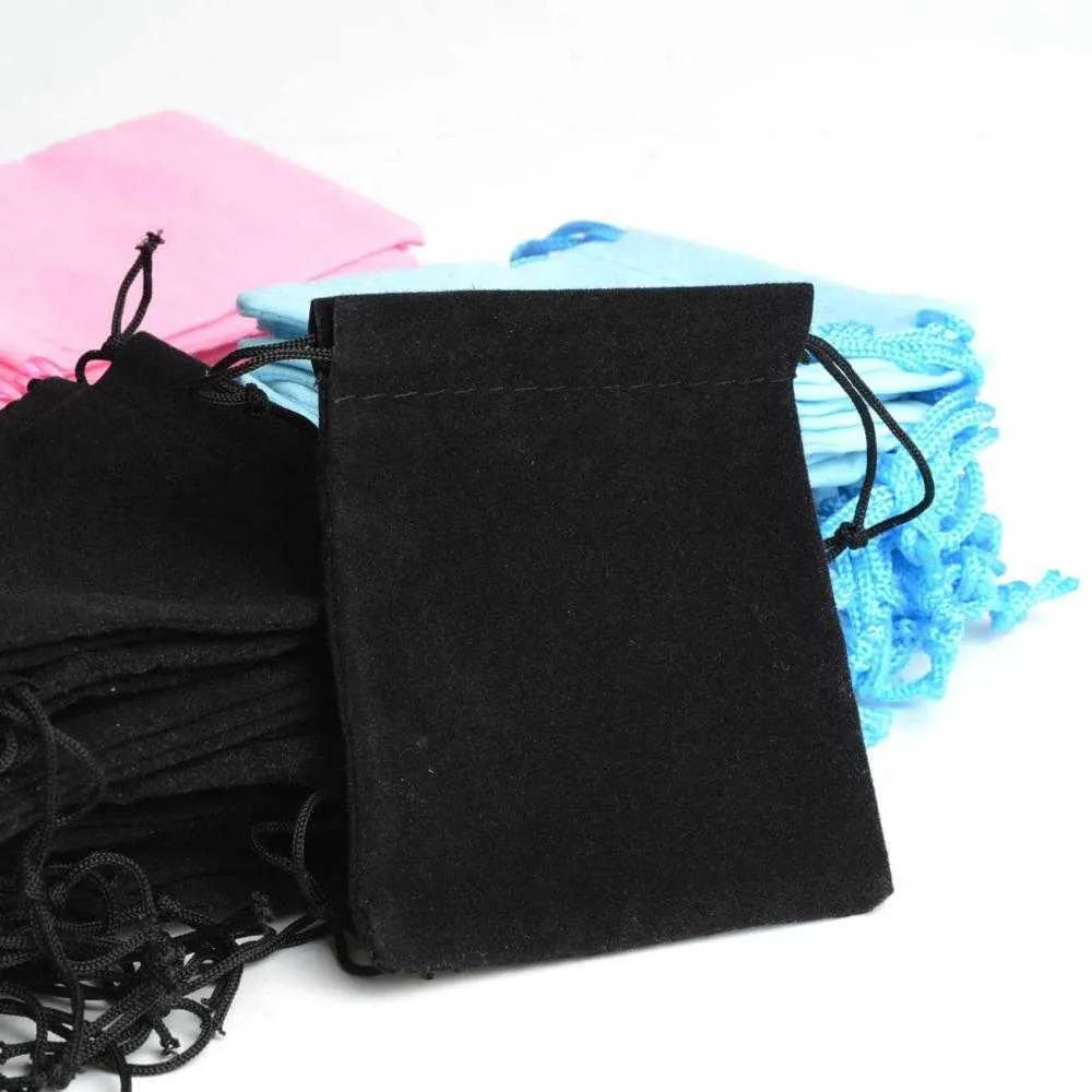  new arrival Mix Color 5x7cm Velvet Bag/Jewelry Bag/Velvet pouch for party Simple design but useful jewellery bags