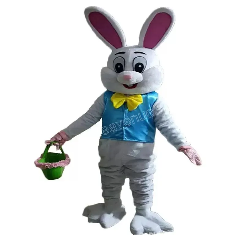 Halloween Rabbit Mascotte Kostuum Topkwaliteit Cartoon Paashaas Karakter Carnaval Unisex Volwassenen Maat Kerst Verjaardagsfeestje Fancy Outfit