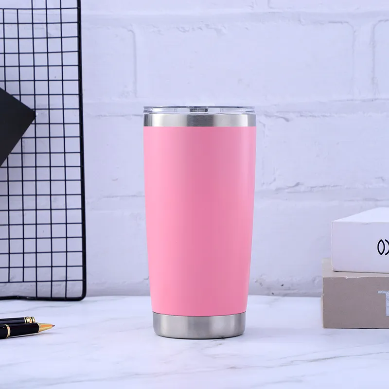 20oz Tumbler with Lid Stainless Steel Vacuum Insulated Coffee Tumbler Cup Double Wall Powder Coated Travel Mug MMA151