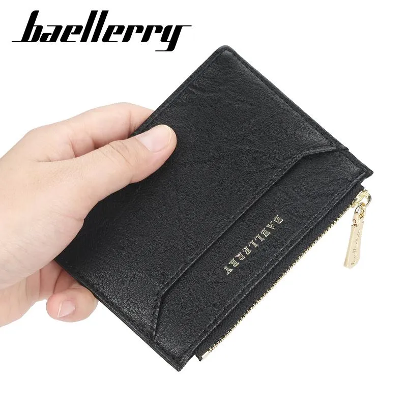 Portfele 2021 Minimalistyczny Slim Portfel Dla Mężczyzn Kobiety Slimline Ultra Cienki Mini Mały Mężczyzna Kobieta Zipper Coin Torebka Compact Money Torba