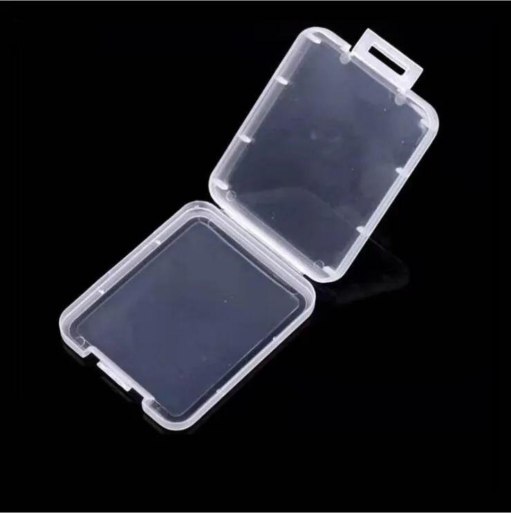 500pcs Shatter Container Box Protection Case Containers Memory CF card Boxes Tool Plastic Transparent Storage Easy To Carry free ship