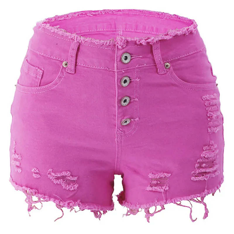 Compra Weigou Verano Mujeres Casual Hole Denim Shorts Cintura Alta Jeans  Solidales Pantalones Cortos Vintage Pantalones Cortos De Algodón 210305  Barato | Entrega Rápida Y Calidad | Es.Dhgate