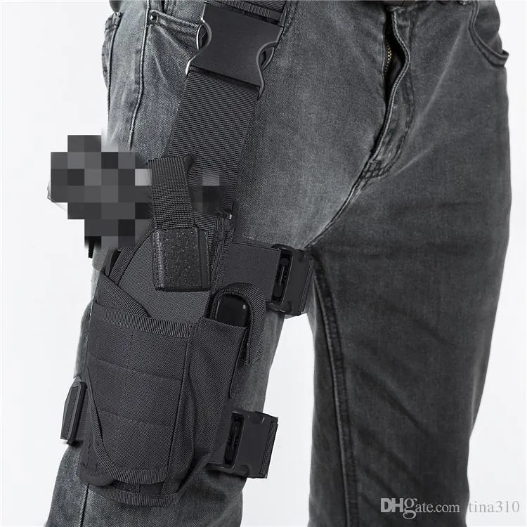 Tactical Sling Bag Thigh Pack With Waist Sleeve, Outdoor Carry