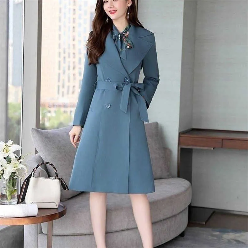 Blue trench coat dress sale