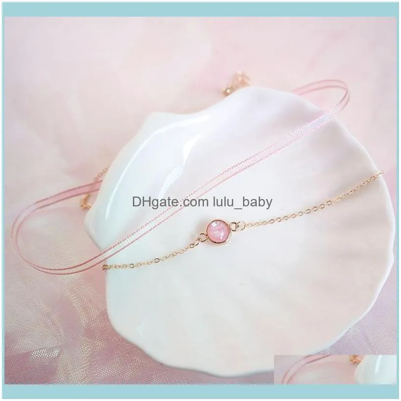 Chokers Korean Style Double Layer Round Heart Pendant Choker Necklace For Women Fashion Sweet Clavicle Chain Collares Gift FS141