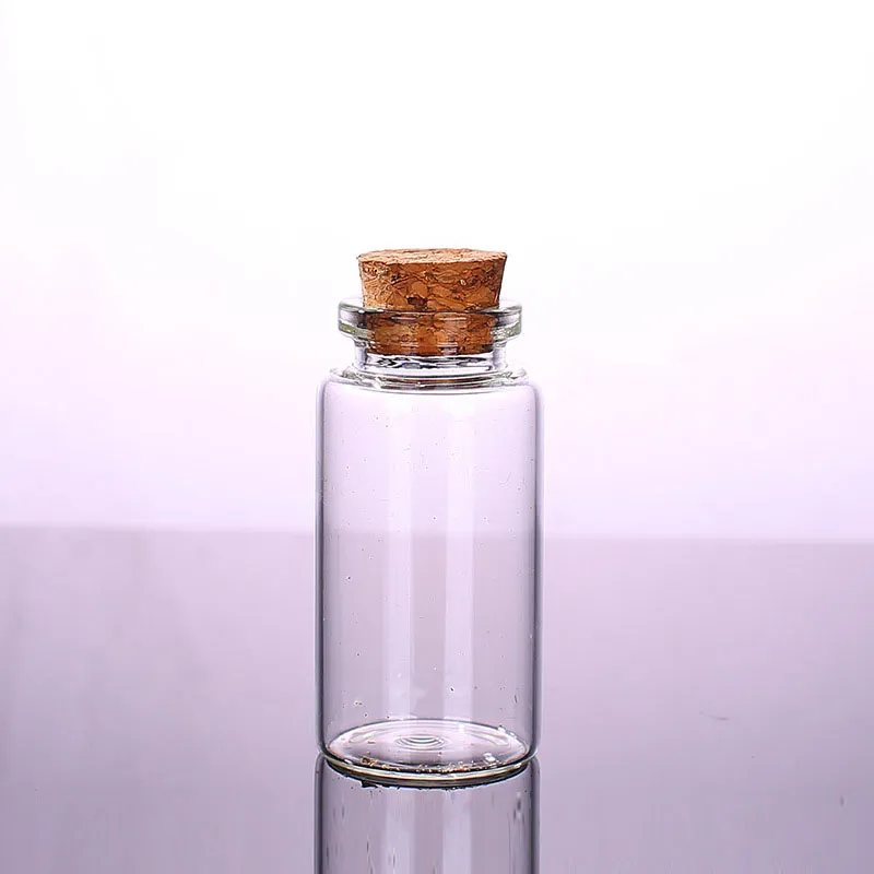 25 ml 30 x 60 x 17 mm fiale per bottiglie di vetro con tappo in sughero con tappo in sughero per bomboniere