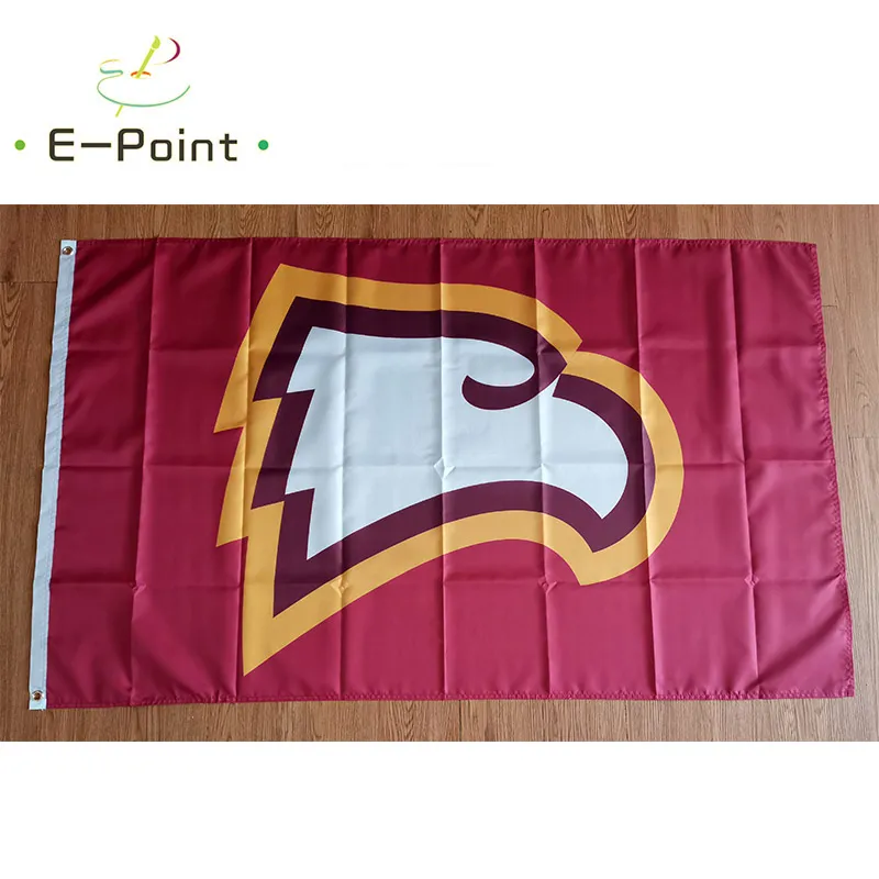 NCAA Winthrop Eagles flaga USA Sports 3 * 5ft (90 cm * 150 cm) Poliester Transparent Decoration Latający Dom Ogród świąteczny prezenty