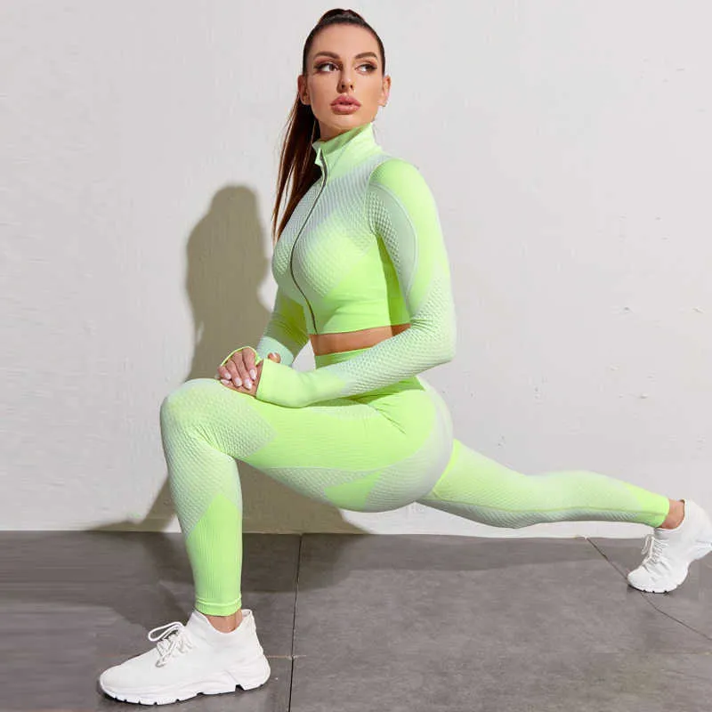 Tracksuit Women's Sport Suit Training Set Yoga Suits Workout Gym Clothes  Runnine Set Yoga Top And Pants ensemble Jogging Fe…